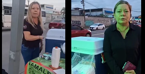 VIDEO: “Lady Tamales” agrede a chica y le tira su mercancía; luego se disculpa públicamente