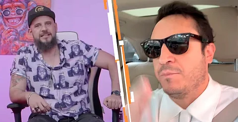El comediante respondió exhibiendo mensajes privados donde era elogiado por el influencer