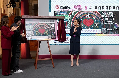 Lotería Nacional lanza sorteo del 15 de septiembre en honor a migrantes mexicanos; así es el billete
