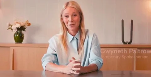 Gwyneth Paltrow, ex de Chris Martin, aparece como nueva imagen de Astronomer tras escándalo