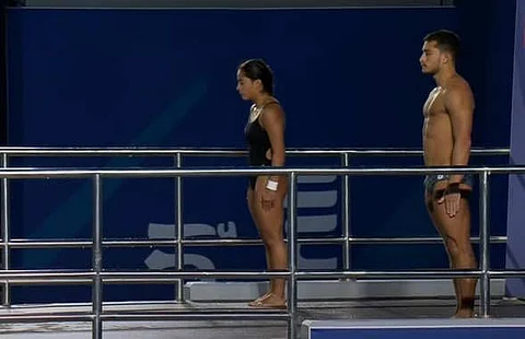 Alejandra Estudillo y Kevin Berlín a un paso del podio en Mundial de Clavados de Singapur