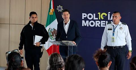 Anuncia Alfonso Martínez más policías, cámaras y C4 para Morelia