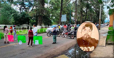 Bloquean la Pátzcuaro-Morelia; exigen aparición con vida de joven desaparecido