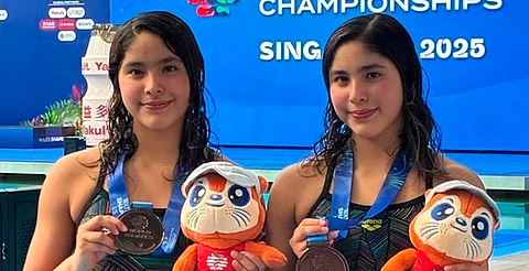Con 14 años, Lía y Mía son las medallistas más jóvenes en la historia del deporte mexicano