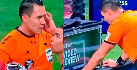 ¿Revisó el VAR sin imagen? Árbitro mexicano protagoniza escena insólita