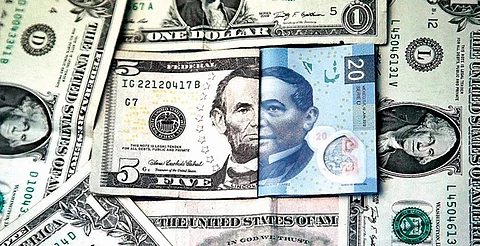 Peso cierra julio en 18.87 por dólar y corta racha positiva de tres meses