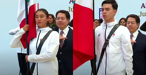 Abanderan a Ángela Ruiz y Etan Nuño rumbo a Juegos Panamericanos Junior Asunción 2025