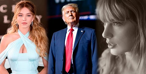 Trump elogia a Sydney Sweeney y arremete contra Taylor Swift y marcas "woke"