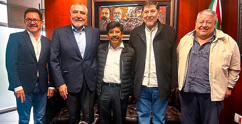 Hugo Aguilar se reúne con líderes del Senado; alistan su llegada a la SCJN