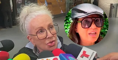 “La vida te da regresos”, afirmó la actriz al ser cuestionada por la prensa