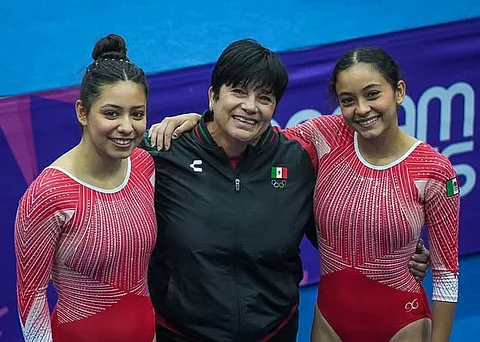 Las mexicanas Aixa De León y Sarai Borges pasan final de gimnasia en Asu2025