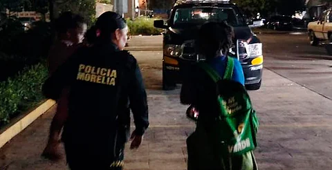 Policía Morelia rescata a dos menores solas y desorientadas en Villas del Pedregal