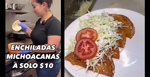 Critican a restaurante de EU por vender enchiladas michoacanas que no lo parecen