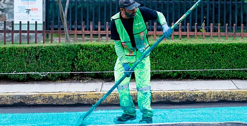 SCOP realiza conservación de ciclovía Morelia-Pátzcuaro