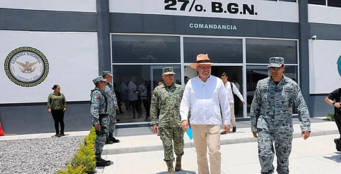 Inaugura Bedolla cuartel regional de la Guardia Nacional en Apatzingán