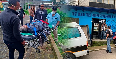 Rescatan a abuelito en situación de abandono en Paracho; presentaba anemia grave