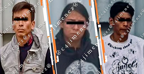 En redes sociales circularon imágenes de tres detenidos, asegurados en Otumba