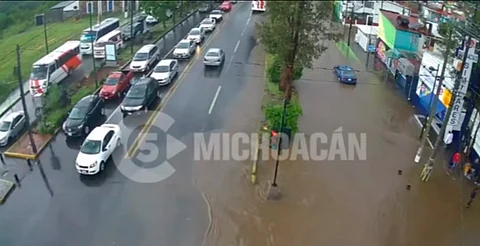 ¡Atentos! Estas zonas de Morelia presentan encharcamientos por la lluvia de esta tarde