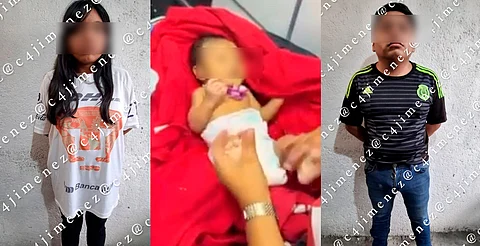 Detienen a pareja por abandonar a bebé en calles de la CDMX