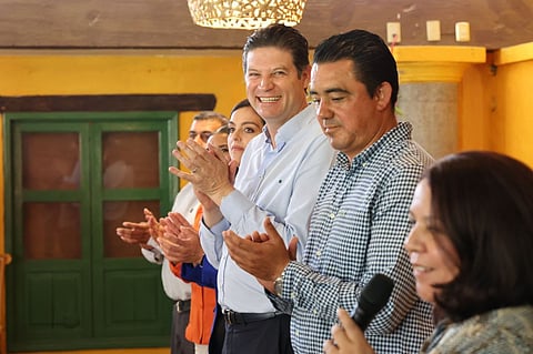 Alfonso Martínez se reúne con líderes sociales y del campo en Maravatío