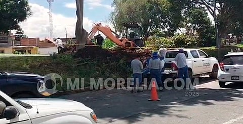 Realizaban obras y hallan parte de cráneo humano, cerca del río Chiquito en Morelia