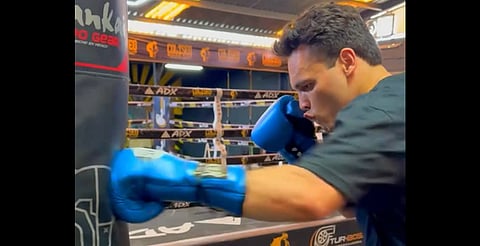 Julio César Chávez Jr. reaparece entrenando tras salir de prisión