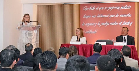 Anuncia magistrada Lizett Puebla Escuela de Justicia Administrativa