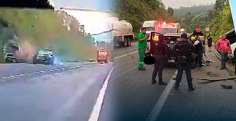 Fuerte accidente en la Siglo XXI; video muestra el momento exacto