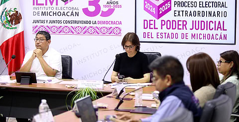 IEM presenta informe del Proceso Electoral del Poder Judicial en Michoacán