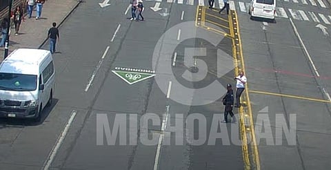 Circulación normalizada, en la avenida Madero de Morelia tras el cierre de esta mañana