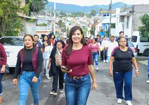 Gaby Molina realiza jornadas de afiliación a Morena en colonias de Morelia