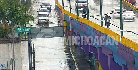 Estos puntos de Morelia registraron encharcamientos tras lluvia del domingo