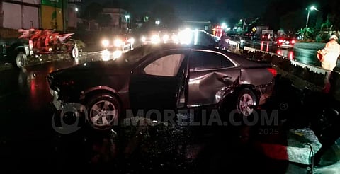 Morelia: choque de cinco autos deja tres lesionados en salida a Pátzcuaro