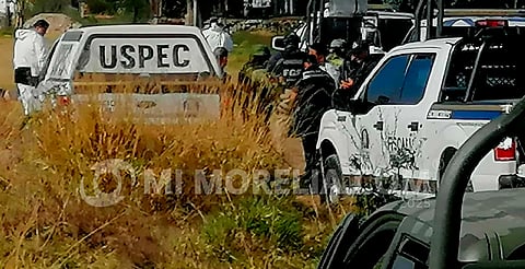 Muere presunto criminal en enfrentamiento contra fuerzas federales, en Apatzingán
