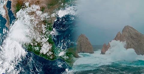 Activan medidas preventivas en BCS por evolución y trayectoria de tormenta Lorena
