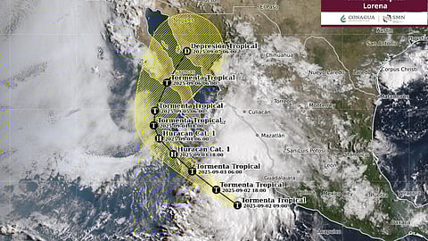 Tormenta tropical Lorena avanza frente al Pacífico; Michoacán, bajo pronóstico de lluvias fuertes