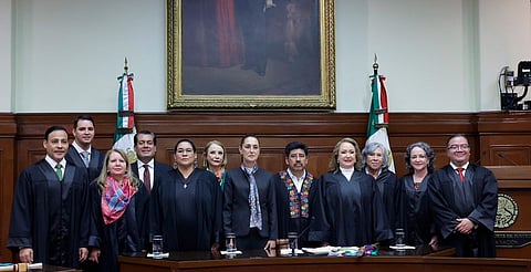 Con Sheinbaum presente, queda instalada la nueva SCJN; Hugo Aguilar, al frente