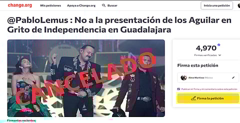 A través de Change.org, exigen cancelar a los Aguilar del Grito en Guadalajara