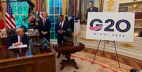 Trump confirma que el G20 de 2026 se celebrará en Miami, Florida