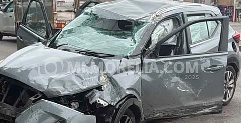 Una mujer resultó herida tras volcadura en el Libramiento de Morelia