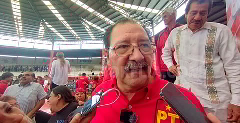Candidatura del PT a la gubernatura la definirá la gente de Michoacán: Reginaldo Sandoval