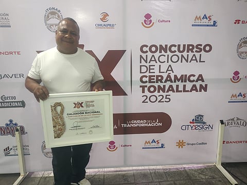 Artesano de Capula obtiene premio en concurso nacional de cerámica: Casart