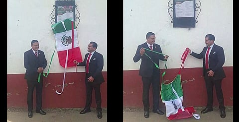 "Usan Bandera como trapo" y la dejan caer al suelo funcionarios de Salvador Escalante, Michoacán