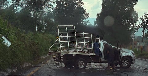 Accidente bloquea ambos sentidos de la carretera Morelia–Pátzcuaro