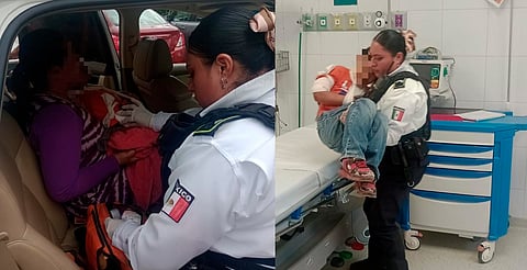Policía de Morelia auxilia a menor con fractura expuesta y lo trasladan a hospital