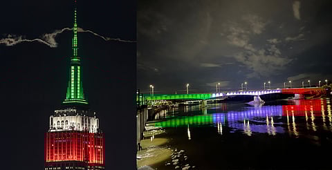 El mundo se pinta de verde, blanco y rojo por la Independencia de México