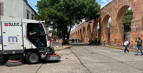 Recolectan 58 toneladas de basura tras festejos patrios en Morelia