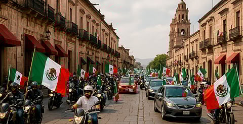 Hoy rodará en Morelia la Caravana Mexicana: autos, motos y banderas