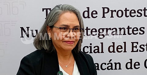 Legitimidad del voto popular fortalece la judicatura michoacana: jueza Lorena Bedolla