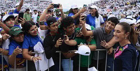 40 mil personas reciben a la presidenta de México Claudia Sheinbaum en Chiapas